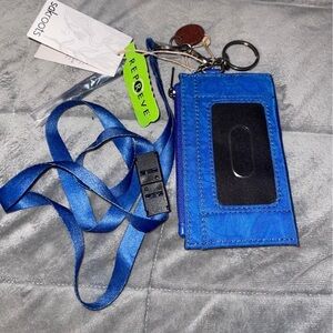 Sakroots Vibrant Blue Phone Holster with Lanyard